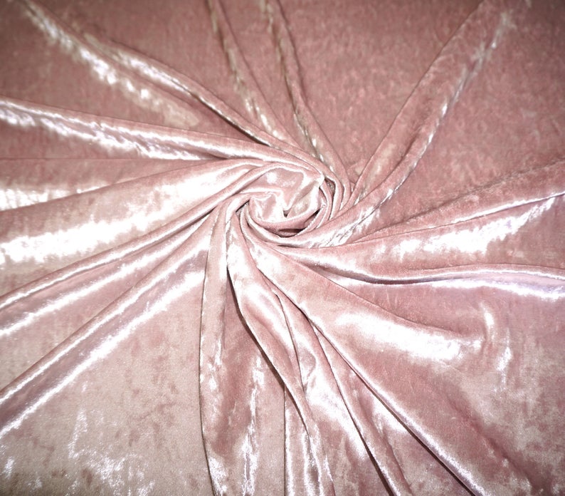 Dusty Rose Crushed Velvet Fabric – SLPFabrics